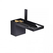 Смеситель для раковины Hansgrohe Axor MyEdition без панели чёрный матовый 47012350