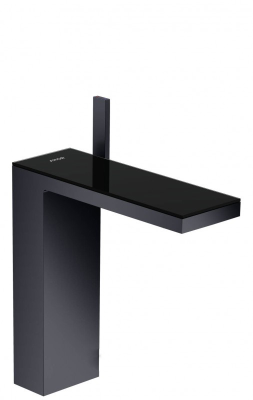 Смеситель для раковины Hansgrohe Axor MyEdition чёрный матовый/чёрное стекло 47020350