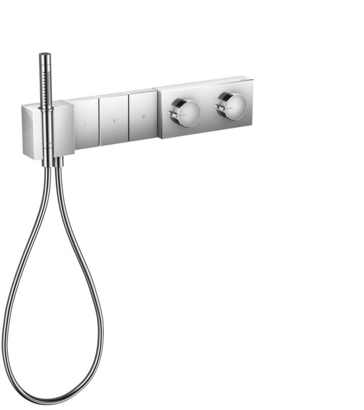 Термостат для душа Hansgrohe Axor Edge 3 потребителя с алмазной огранкой 46711000