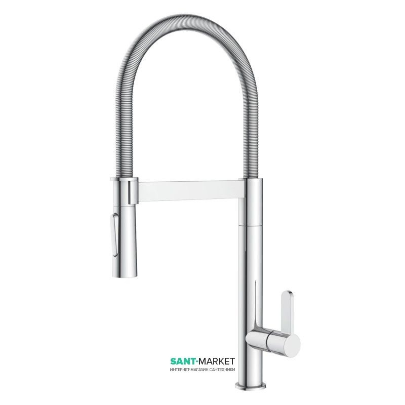 Змішувач для кухні Imprese Boa SS з висувною лійкою хром 55910