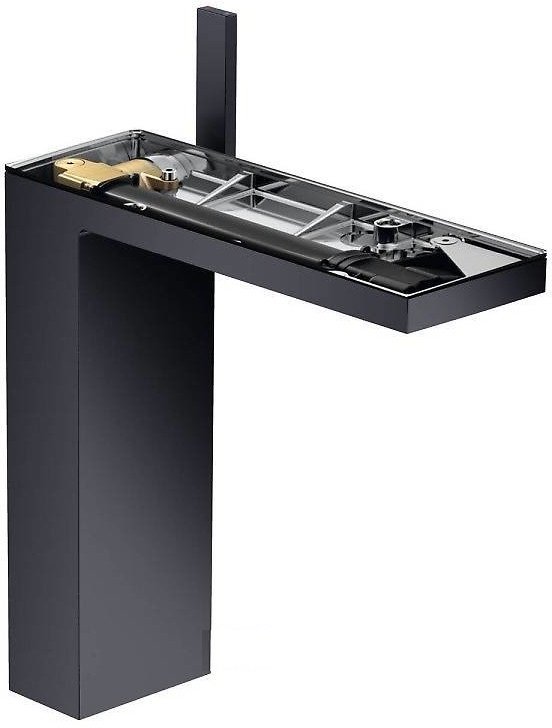 Смеситель для раковины Hansgrohe Axor MyEdition без панели чёрный матовый 47022350