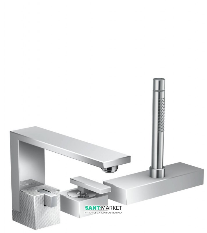 Змішувач на борт ванни Hansgrohe Axor Edge з алмазної огранюванням хром 46431000