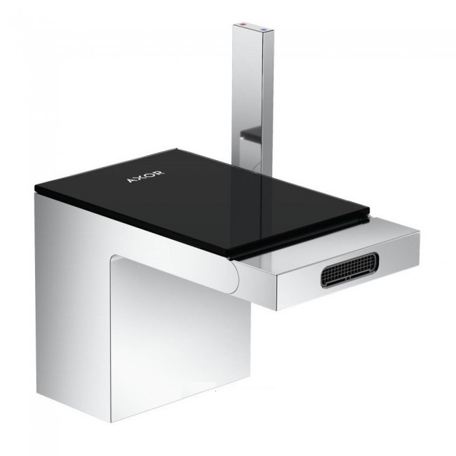 Смеситель для биде Hansgrohe Axor MyEdition белый/чёрное стекло 47210600