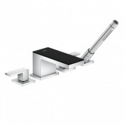 Смеситель на борт ванны Hansgrohe Axor MyEdition хром/чёрное стекло 47430600