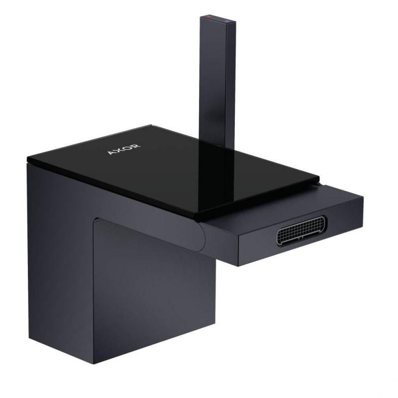 Змішувач для біде Hansgrohe Axor MyEdition чорний матовий / чорне скло 47210350