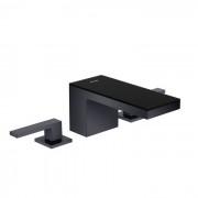 Змішувач для раковини Hansgrohe Axor MyEdition чорний матовий / чорне скло 47050350