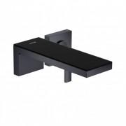 Змішувач для раковини Hansgrohe Axor MyEdition чорний матовий / чорне скло 47060350