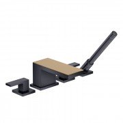 Смеситель на борт ванны Hansgrohe Axor MyEdition чёрный матовый/брашированная бронза 47430360