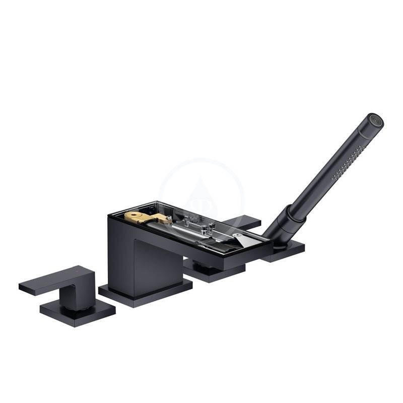 Смеситель на борт ванны Hansgrohe Axor MyEdition без пластины чёрный матовый 47432350