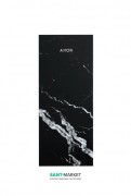 Пластина для смесителя Hansgrohe Axor MyEdition 200 чёрный мрамор 47913000