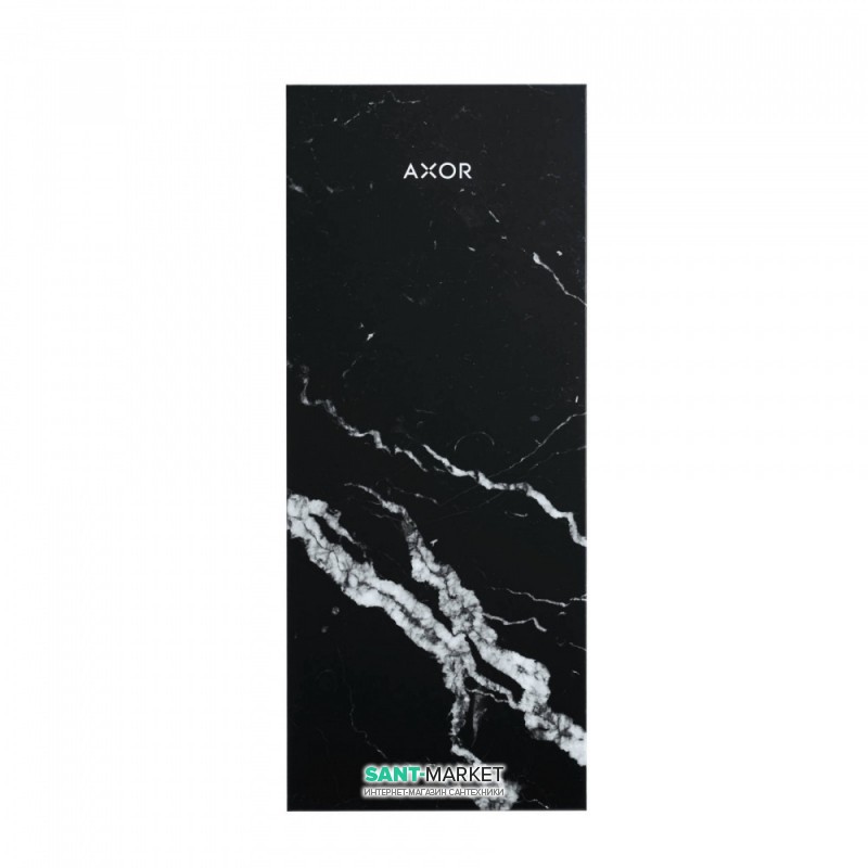 Пластина для смесителя Hansgrohe Axor MyEdition 150 чёрный мрамор 47915000