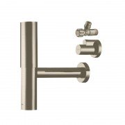 Дизайнерский сифон для раковины Hansgrohe Axor Flowstar шлифованный никель 51304820