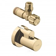 Угловой вентиль Hansgrohe Axor с декоративной накладкой золото 51307930