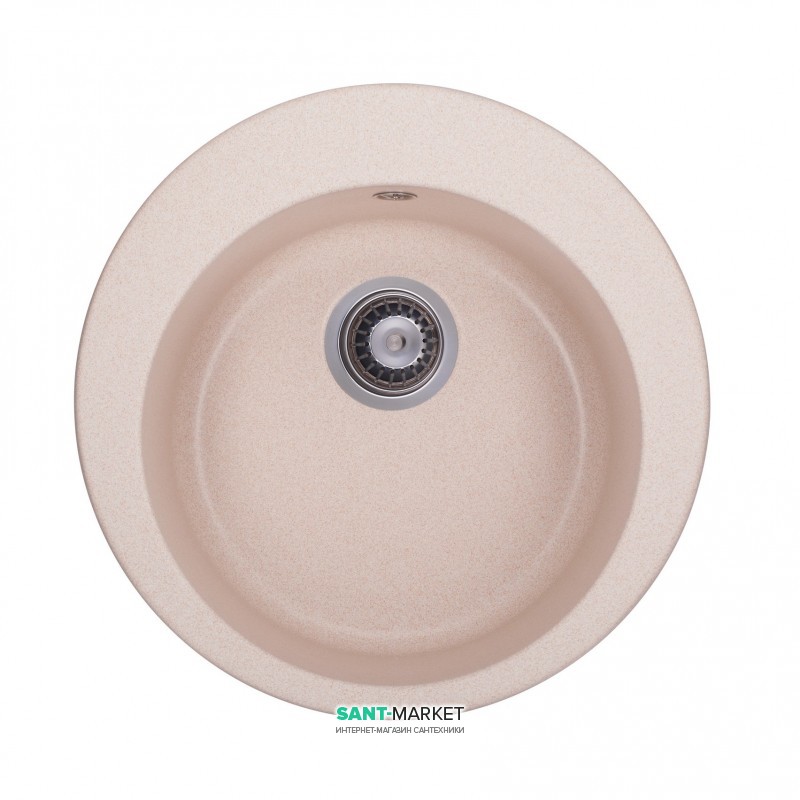 Мийка для кухні Granado Vitoria кругла Ø50,6 см нанограніт avena 0102