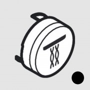 Кнопка-символ для змішувача для душу Hansgrohe Axor ShowerSelect Whirl 93575610