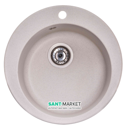 Мийка для кухні Granado Vitoria кругла Ø50,6 см нанограніт gris 0108