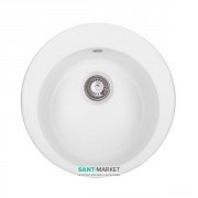Мийка для кухні Granado Vitoria кругла Ø50,6 см нанограніт white 0105