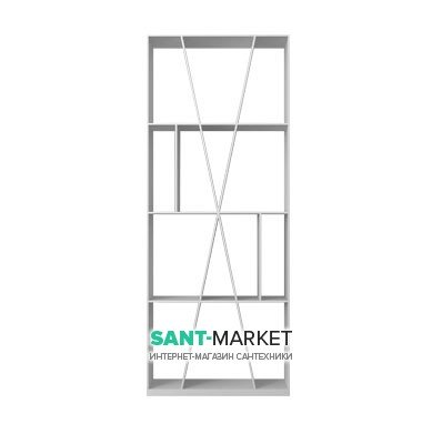 Стеллаж Istone Cube 80х204 см белый матовый камень WD06003