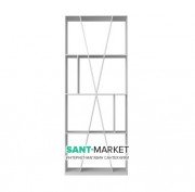 Стеллаж Istone Cube 80х204 см белый матовый камень WD06003