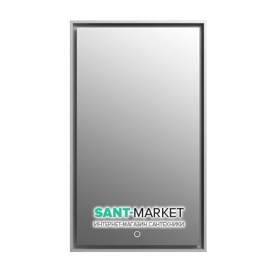 Дзеркало у ванну кімнату Istone Patience з LED-підсвіткою рама білий матовий камінь WD2912-2