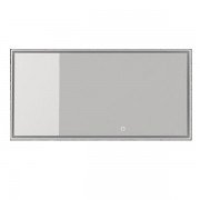 Дзеркало у ванну кімнату прямокутне Istone Hannah 120 см з LED-підсвіткою рама білий матовий камінь WD2912-2F