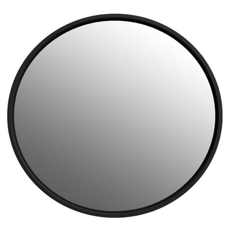 Зеркало в ванную комнату круглое Istone Round с LED-подсветкой рама белый матовый камень WD2906-2