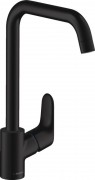Смеситель для кухни Hansgrohe Focus M41 260 1jet однорычажный черный матовый 31820670