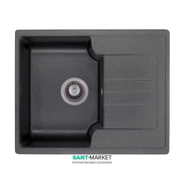 Мойка для кухни Granado Avila врезная 60,2х48,8 см наногранит black shine 0501