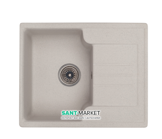 Мойка для кухни Granado Avila врезная 60,2х48,8 см наногранит gris 0508