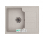 Мийка для кухні Granado Avila врізна 60,2х48,8 см нанограніт gris 0508