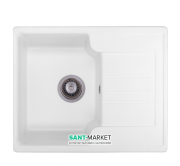 Мойка для кухни Granado Avila врезная 60,2х48,8 см наногранит white 0505