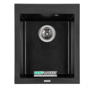 Мойка для кухни Granado Cadiz прямоугольная 41х50 см наногранит black shine 2301