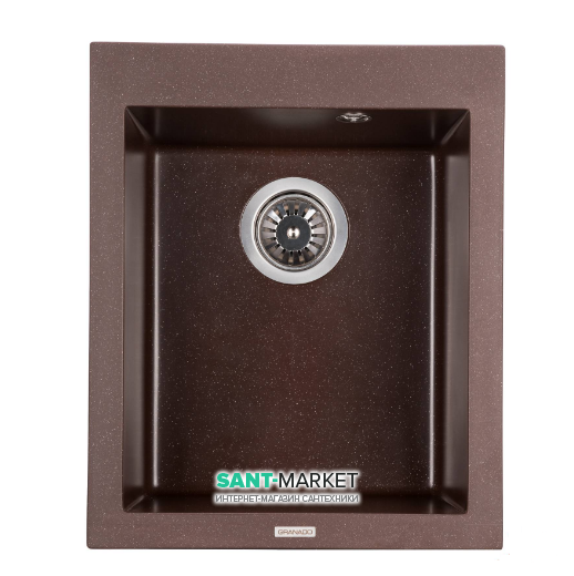 Мойка для кухни Granado Cadiz прямоугольная 41х50 см наногранит marron 2306