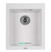 Мойка для кухни Granado Cadiz прямоугольная 41х50 см наногранит white 2305