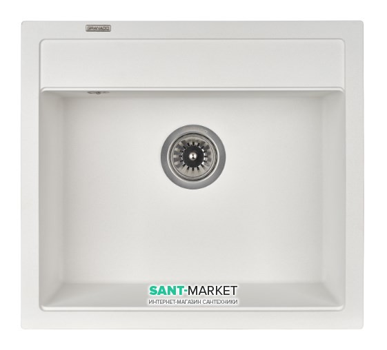 Мойка для кухни Granado Lerida 56х51 см наногранит white 0405