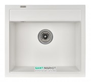 Мойка для кухни Granado Lerida 56х51 см наногранит white 0405