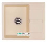 Мийка для кухні Granado Madrid врізна 58х50 см нанограніт ivory 1604