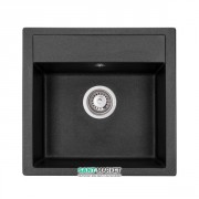 Мийка для кухні Granado Merida 49,6х48 см нанограніт black shine 0301