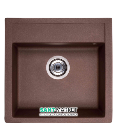 Мойка для кухни Granado Merida 49,6х48 см наногранит marron 0306