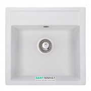 Мойка для кухни Granado Merida 49,6х48 см наногранит white 0305