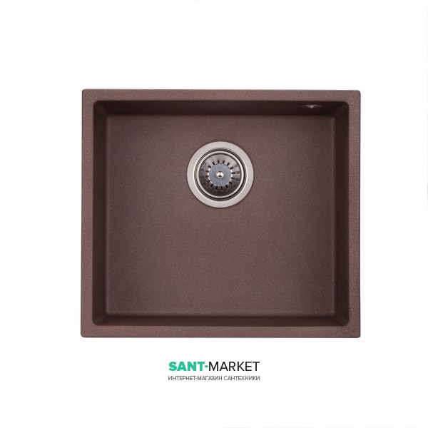 Мойка для кухни Granado Under top под столешницу 45,7х40,6 см наногранит marron 1906