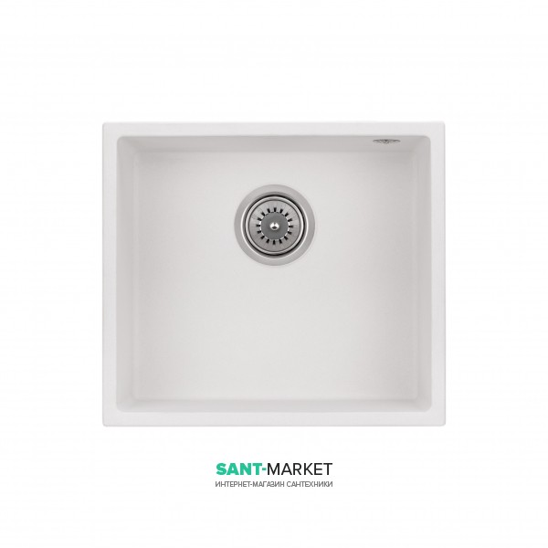 Мойка для кухни Granado Under top под столешницу 45,7х40,6 см наногранит white 1905