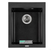Мойка для кухни Granado Cadiz прямоугольная 41х50 см наногранит black shine 2301