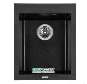 Мойка для кухни Granado Cadiz прямоугольная 41х50 см наногранит black shine 2301