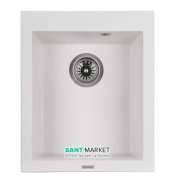 Мойка для кухни Granado Cadiz прямоугольная 41х50 см наногранит white 2305