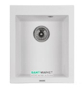 Мойка для кухни Granado Cadiz прямоугольная 41х50 см наногранит white 2305