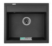 Мойка для кухни Granado Lerida 56х51 см наногранит black shine 0401