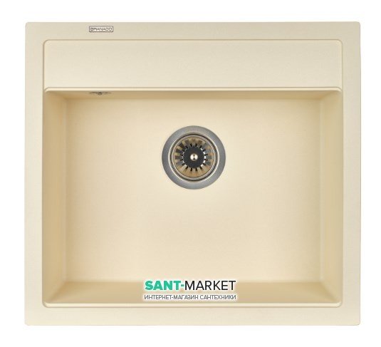 Мойка для кухни Granado Lerida 56х51 см наногранит ivory 0404