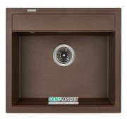Мийка для кухні Granado Lerida 56х51 см нанограніт marron 0406