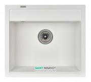 Мийка для кухні Granado Lerida 56х51 см нанограніт white 0405